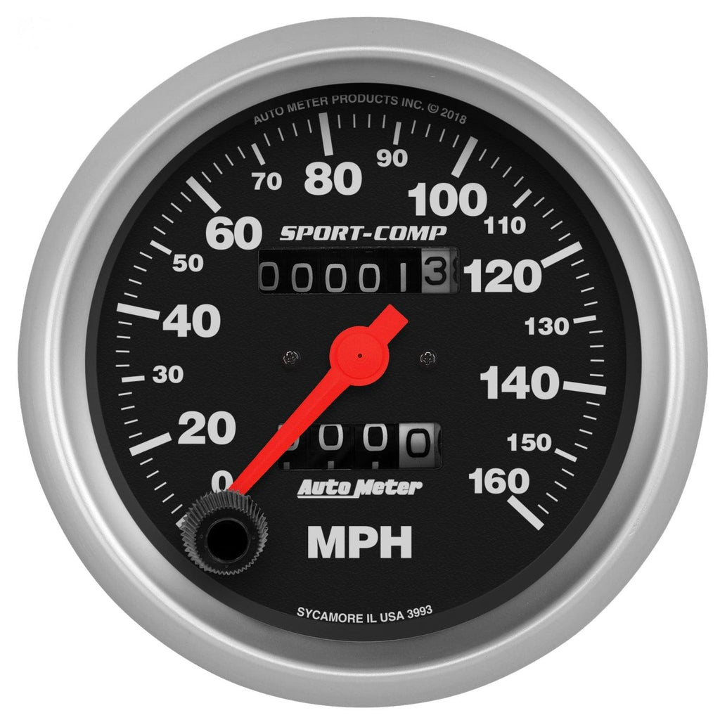 3-3/8 in. SPEEDOMETER 0-160 MPH SPORT-COMP - greatparts