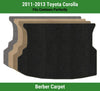 Lloyd Berber Trunk Carpet Mat for 2011-2013 Toyota Corolla