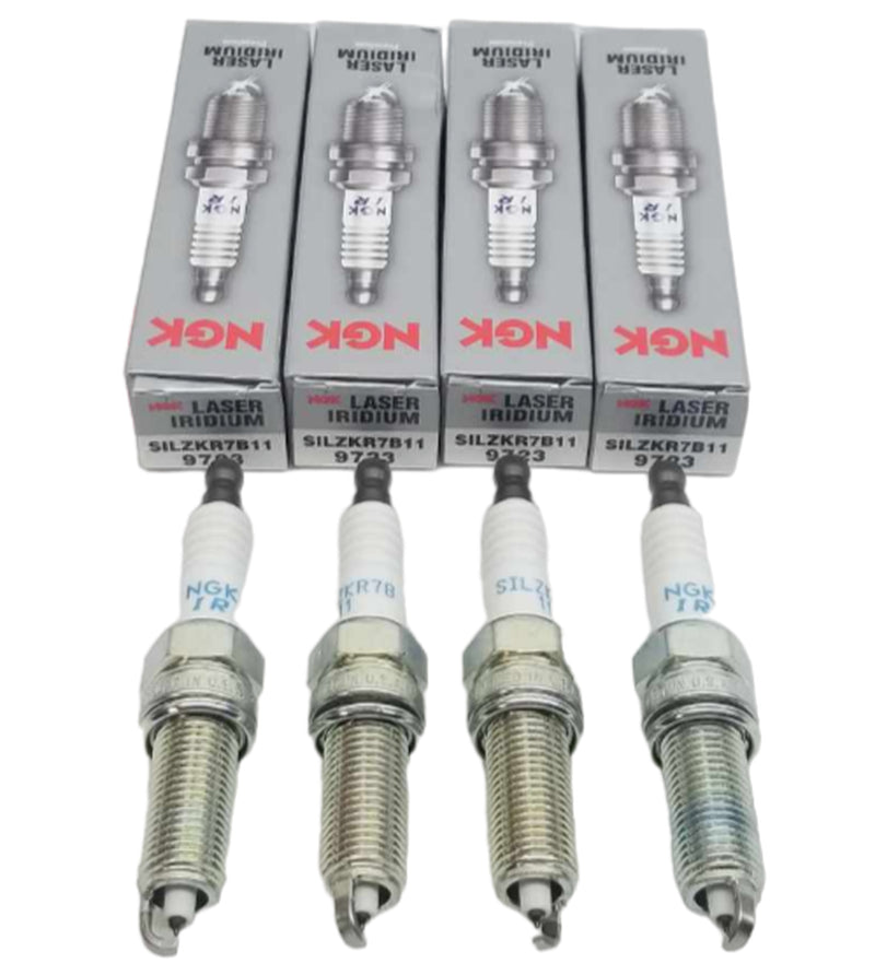 Set of 4 NGK Laser Iridium Spark Plugs for Hyundai Elantra Tucson Kia Forte L4