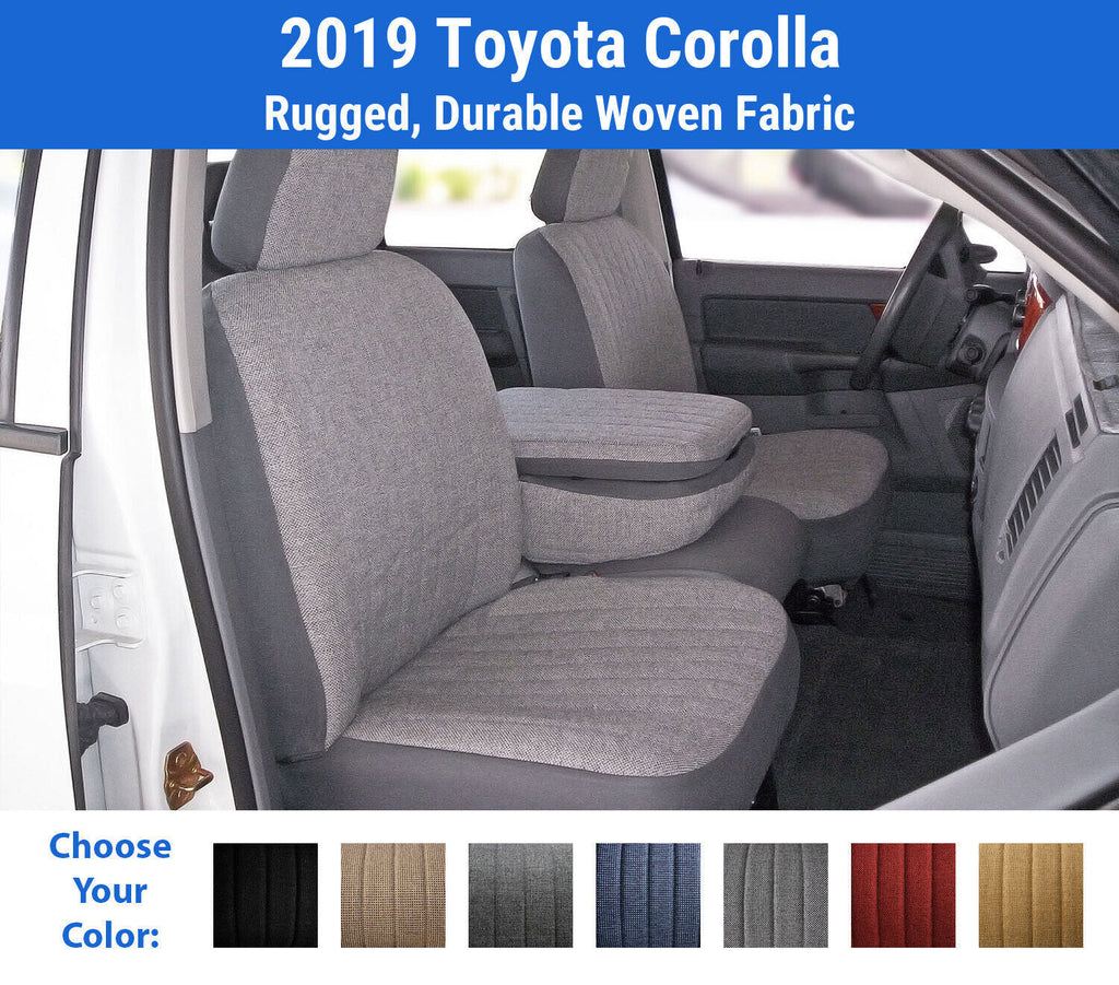 Duramax Tweed Seat Covers for 2019 Toyota Corolla