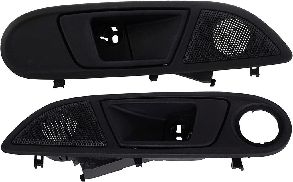 Driver and Passenger Side Interior Door Handle Set of 2 Compatible with 2011-2019 Ford Fiesta, Black