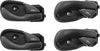 Front and Rear Interior Door Handle Set of 4 Compatible with 2000-2007 Ford Focus Black with Door Lock Button Driver and Passenger Side