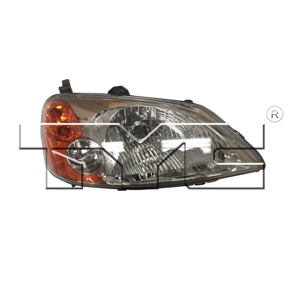 TYC Headlight Assembly for 01-03 Civic 20-5949-00