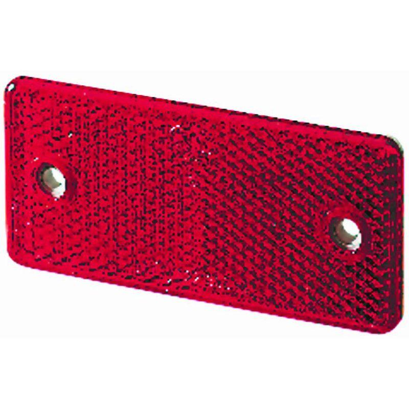 3326 Red Rectangular Reflex Reflector - greatparts