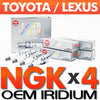 LASER IRIDIUM SPARK PLUGS X 4 | OE NGK | UPGRADE 100K Improved Power/Mileage