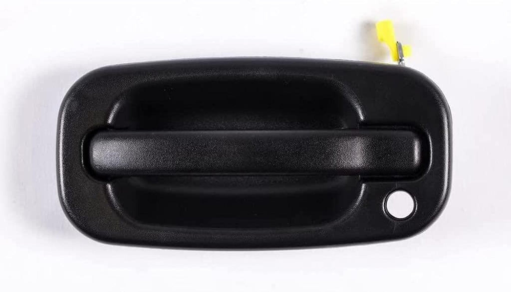 for Chevy Silverado 2500 Exterior Door Handle Front Driver Side Textured Black 1999-2004 | with Key Hole | Trim: Ls/Lt/Base | GM1310129 | 15034985