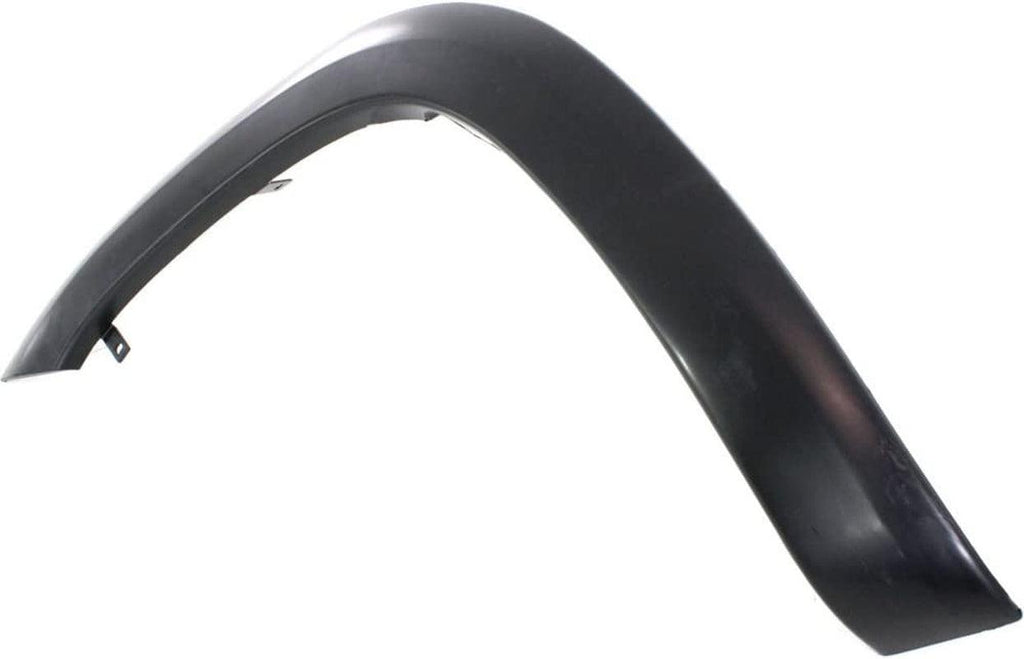 Evan-Fischer Fender Flare Compatible with Toyota RAV-4 06-12 Front LH Trim Flare Black