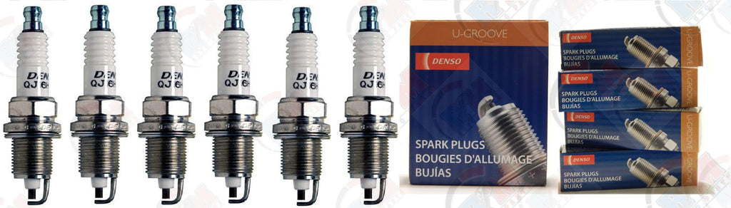 DENSO "U-GROOVE" Spark Plugs Set of 6 for 1993-2004 Jeep Grand Cherokee 4.0L L6