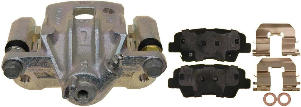 Professional 18R12512 Rear Driver Side Disc Brake Caliper Assembly with Ceramic Pads (Loaded Non-Coated), Remanufactured