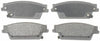 Silver 14D1020AM Semi-Metallic Rear Disc Brake Pad Set with Wear Sensor