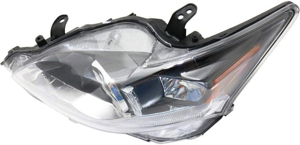 for Lexus Ct200H 2012 2013 Headlight Assembly Driver Side | W/Chrome Trim | Halogen | CAPA | Replacement for LX2502151, LX2502151C | 615343687735, 8115076010