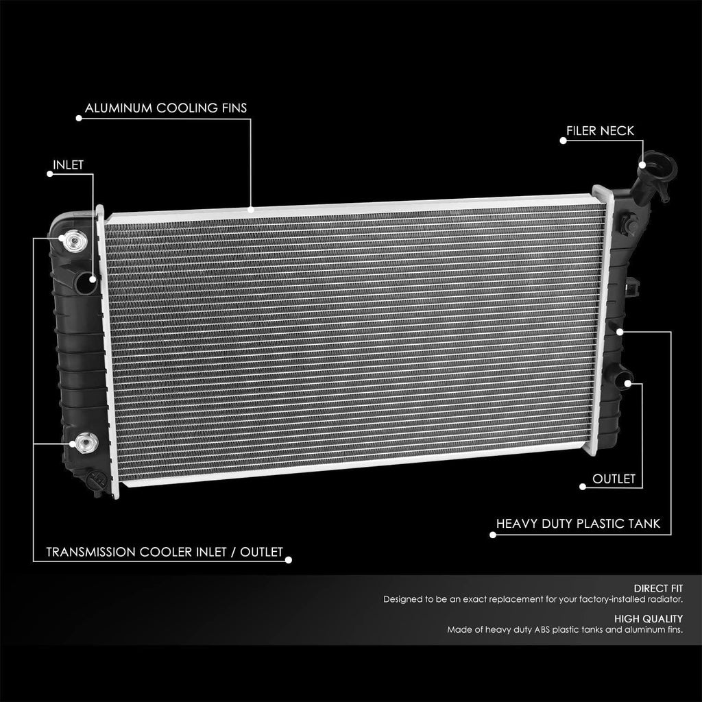 ‎ OEM-RA-658 OE Style Aluminum Cooling Radiator Compatible with 88-91 Buick Regal 2.3L 2.5L 2.8L 3.1L AT