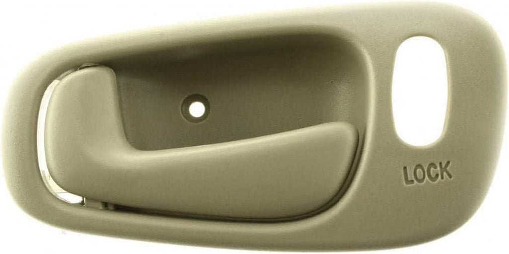 Compatible with Toyota Corolla Interior Door Handle Front or Rear, Driver Side Beige (1998-2002) | with Door Lock Hole | Trim:All Submodels | GM1352137 | 6920602060