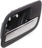 For Cadillac Escalade ESV Interior Door Handle Front or Rear, Passenger Side Black Bezel W/Chrome Lever 2007-2013 | Trim: Base | GM1353148 | 15920704