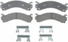 Silver 14D909CH Ceramic Rear Disc Brake Pad Set with Hardware