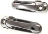 Compatible with Dodge Ram 1500 Exterior Door Handle 2002-2009 Driver and Passenger Side | Pair | Front, Chrome | with Key Hole | Trim: All Submodels