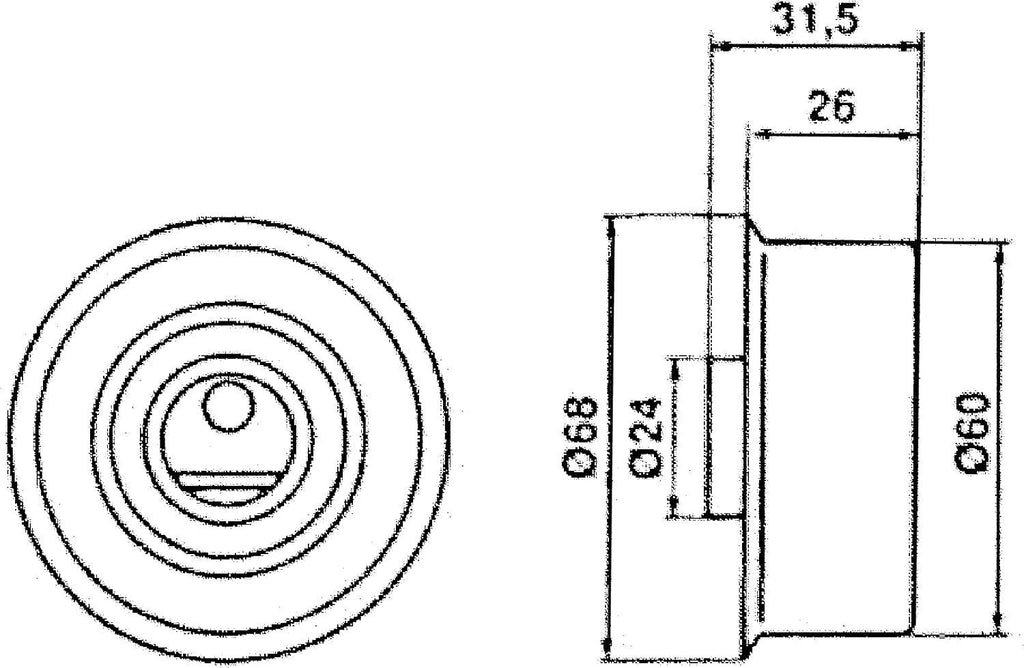 Gold T41058 Manual Timing Belt Tensioner