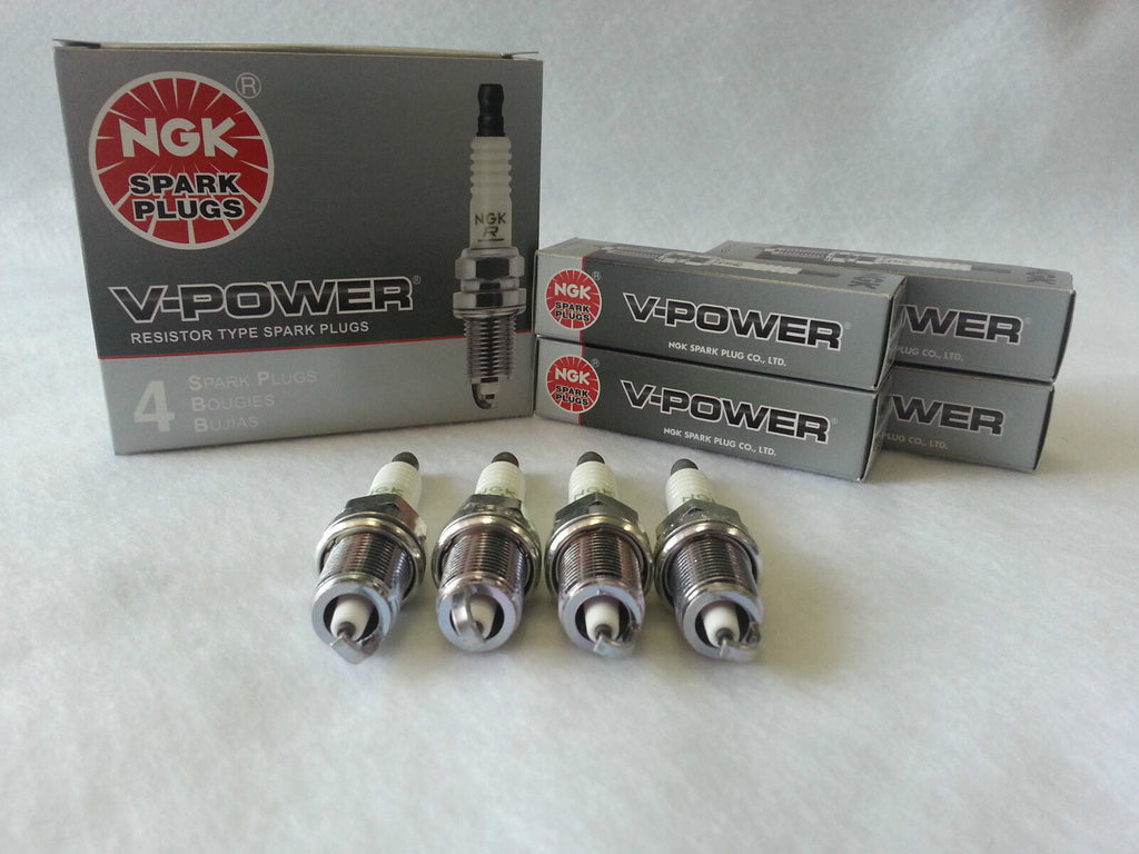 4-New NGK V-Power Copper Spark Plugs BKR6E-11 #2756 Made in Japan