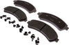 Silver 14D726CHF1 Ceramic Front Disc Brake Pad Set with Clips