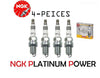 NGK G-Power BPR5EGP (7082) Platinum Spark Plugs Set of 4 Made in Japan