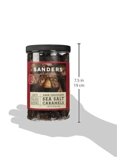 Sanders Dark Chocolate Sea Salt Caramels - 36 ounces (2.25 pounds)