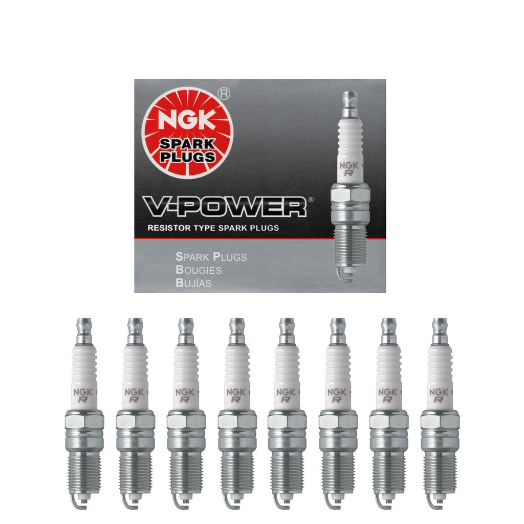 NGK V-Power Spark Plug 8PCS 68-15 for Cadillac Chevy Ford Mazda Mercury 4177 TR6