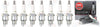 NGK BP8HN10 "V-POWER" Spark Plugs 4838 BP8H-N-10 (Set of 8)