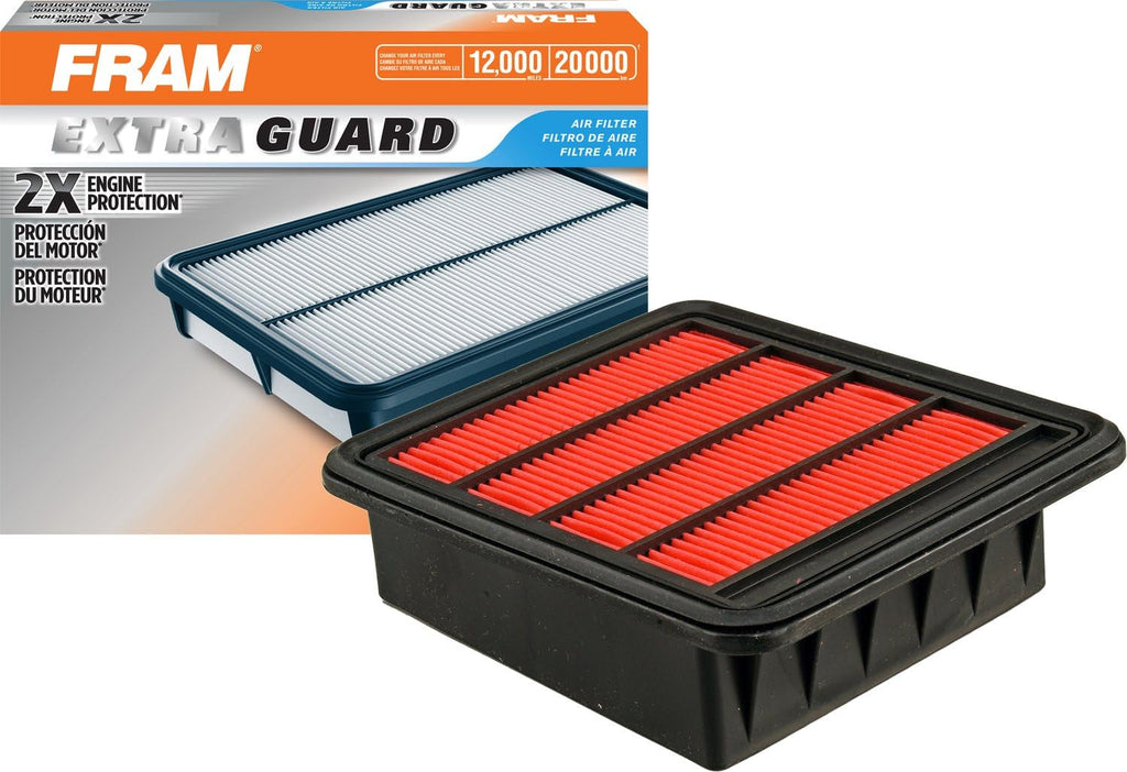 Extra Guard Rigid Rectangular Panel Engine Air Filter Replacement, Easy Install W/Advanced Engine Protection and Optimal Performance, CA10995 for Select Nissan Vehicles