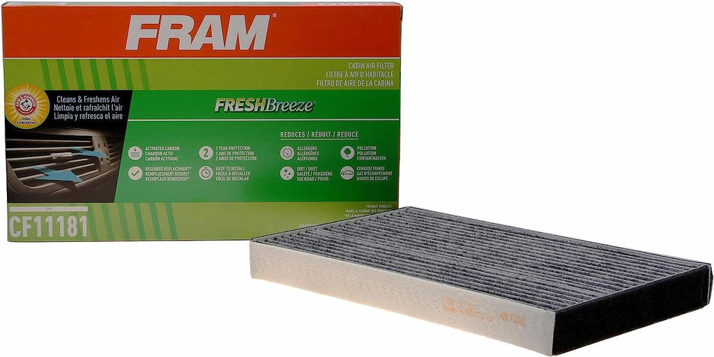 Fresh Breeze Cabin Air Filter with Arm & Hammer Baking Soda, CF11181 for GM Vehicles