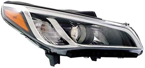 Partomotive For CAPA 15-17 Sonata Front Headlight Headlamp Halogen Head Light w/Bulb Right Side - greatparts