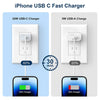 Fast Charger Iphone���[Apple Mfi Certified] 20W PD USB C Wall Charger 4 Pack with 6FT Fast Charging Cable - Fast Charger for Iphone 14/14 Pro Max/13/13 Pro/12/12 Pro/11/11 Pro/Xs, Ipad