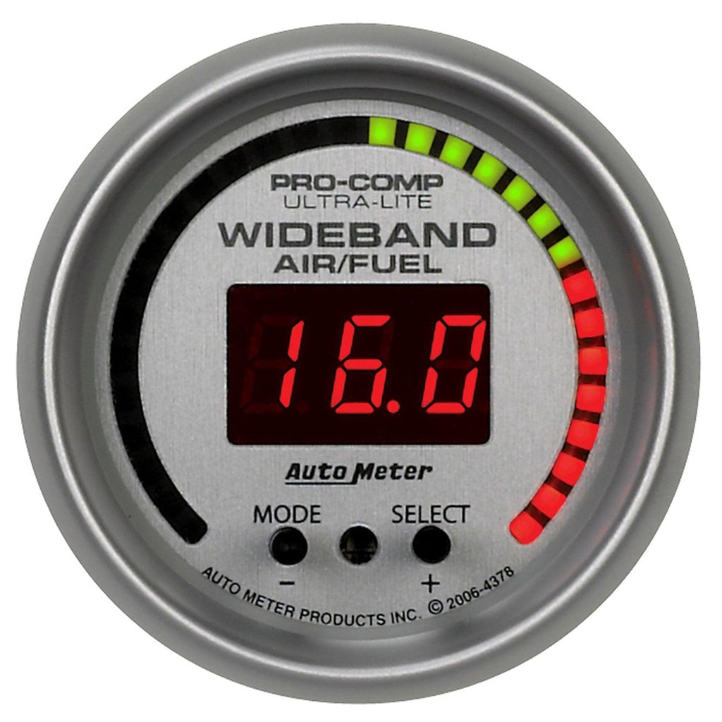 2-1/16 in. WIDEBAND PRO AIR/FUEL RATIO 6:1-20:1 AFR ULTRA-LITE - greatparts