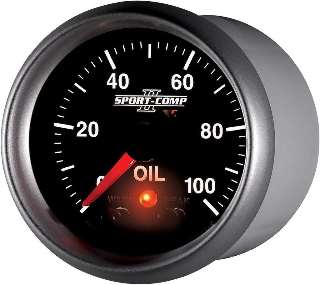 3652 2-1/16" 0-100 PSI Full Sweep Electric Oil Pressure Gauge