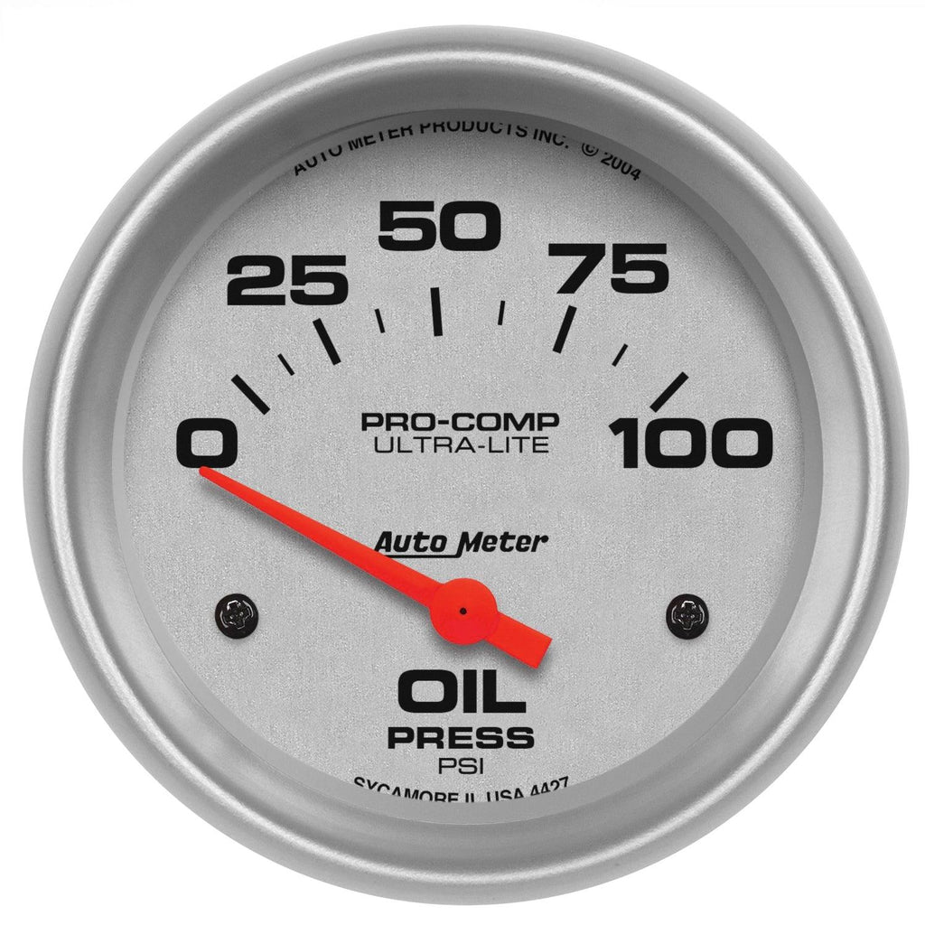 2-5/8 in. OIL PRESSURE 0-100 PSI ULTRA-LITE - greatparts