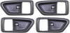 Door Handle Trim Set of 4 Compatible with 1997-2001 Toyota Camry, Fits 1997-2001 Lexus ES300, Fits 1999-2003 Toyota Solara Front and Rear, Driver and Passenger Side Sedan