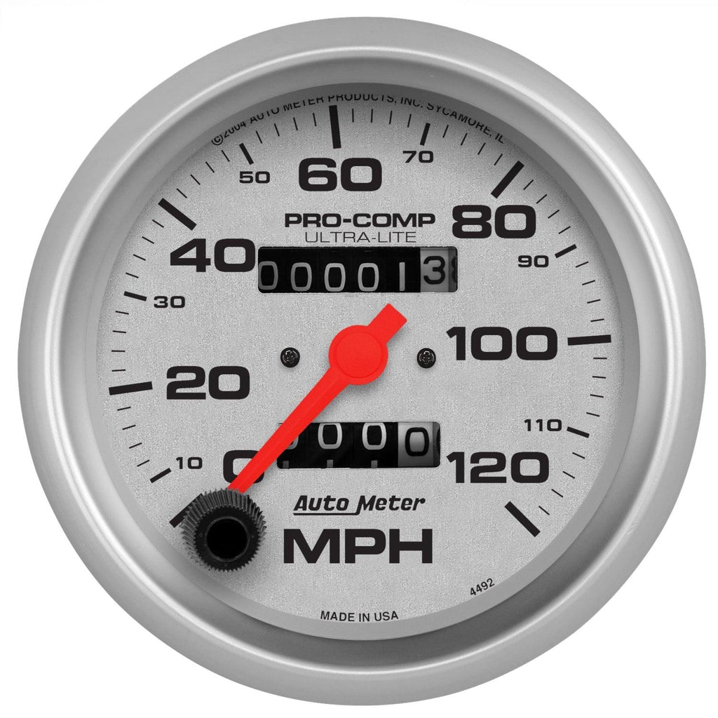 3-3/8 in. SPEEDOMETER 0-120 MPH ULTRA-LITE - greatparts