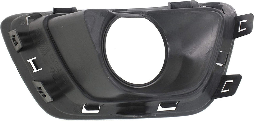 Front, Passenger Side Fog Light Trim Compatible with 2015-2021 Chevrolet Colorado Textured Black