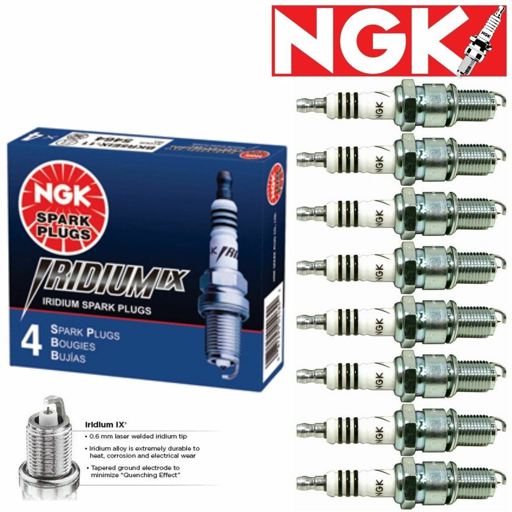 8 Pack NGK Iridium IX Spark Plugs 4344 LTR5IX-11 4344 LTR5IX11 Tune Um