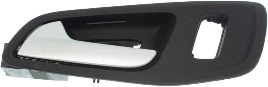 for Ford Escape Interior Door Handle Front, Driver Side Black Bezel W/Silver Lever (2013 14 15 2017) | Trim: SE