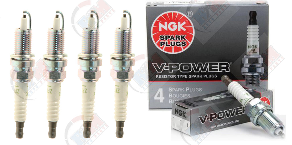 NGK "V-POWER" Spark Plugs (Set of 4) for 1997-2002 Jeep Wrangler TJ 2.5L L4