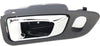 for Honda Pilot Interior Door Handle 2003 04 05 06 07 2008 Front Passenger Side Gray Bezel W/Chrome Lever | W/Door Lock Hole| Trim:All Submodels