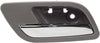 Interior Door Handle SET Compatible with 2007-2014 Chevrolet Tahoe, Fits 2007-2014 GMC Yukon, Fits 2007-2013 Chevrolet Avalanche Rear, Driver and Passenger Side Gray Bezel with Chrome Lever