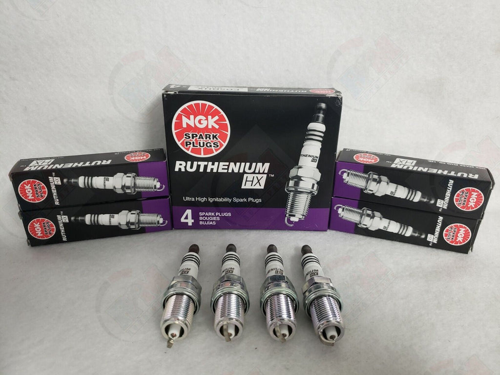 NGK RUTHENIUM HX Spark Plugs LKR7BHX 94705 Set of 4