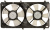 Four Seasons Dual Radiator and Condenser Fan Assembly for 04-10 Galant 76173