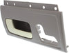 Interior Door Handle Compatible with 2003-2011 Lincoln Town Car Front, Driver Side Gray Bezel with Chrome/Gold Lever