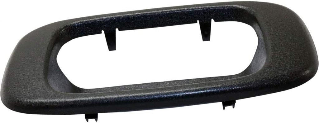 For GMC Sierra 1500 HD 2005 2006 Tailgate Handle Bezel | Rear | Textured Black | Replacement for GM1916102 | 15046512