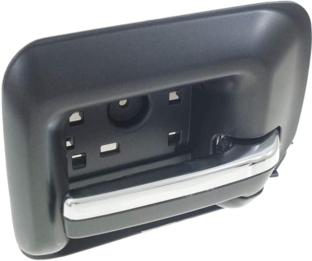 for GMC Sierra 3500 HD Interior Door Handle Front, Passenger Side Black (2015-2018) | with Door Lock Hole| Trim:All Submodels