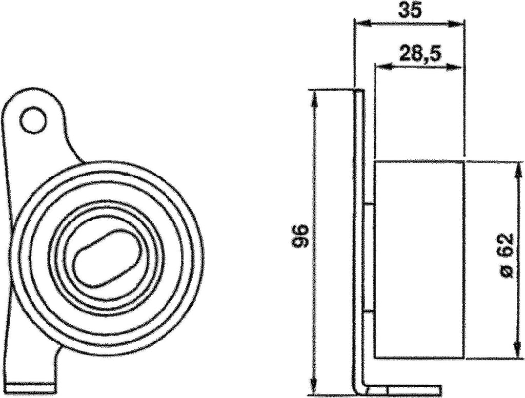 Gold T41069 Manual Timing Belt Tensioner