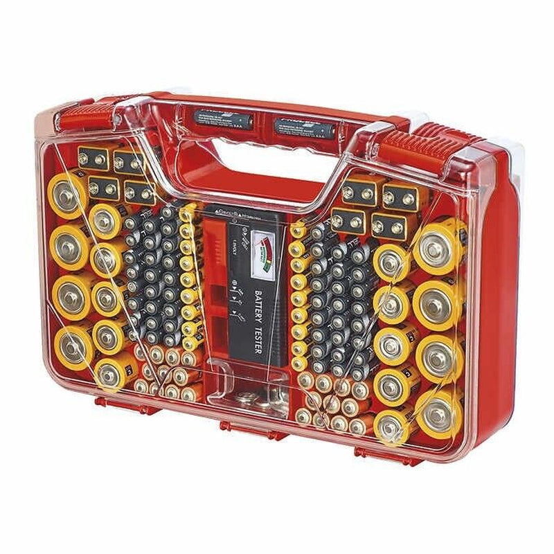 Battery Daddy Battery Caddy Organizer with Storage Case and Tester as Seen on TV