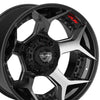 20x10 4PLAY Wheel for Ford 4P50 Brushed Black Rim - greatparts